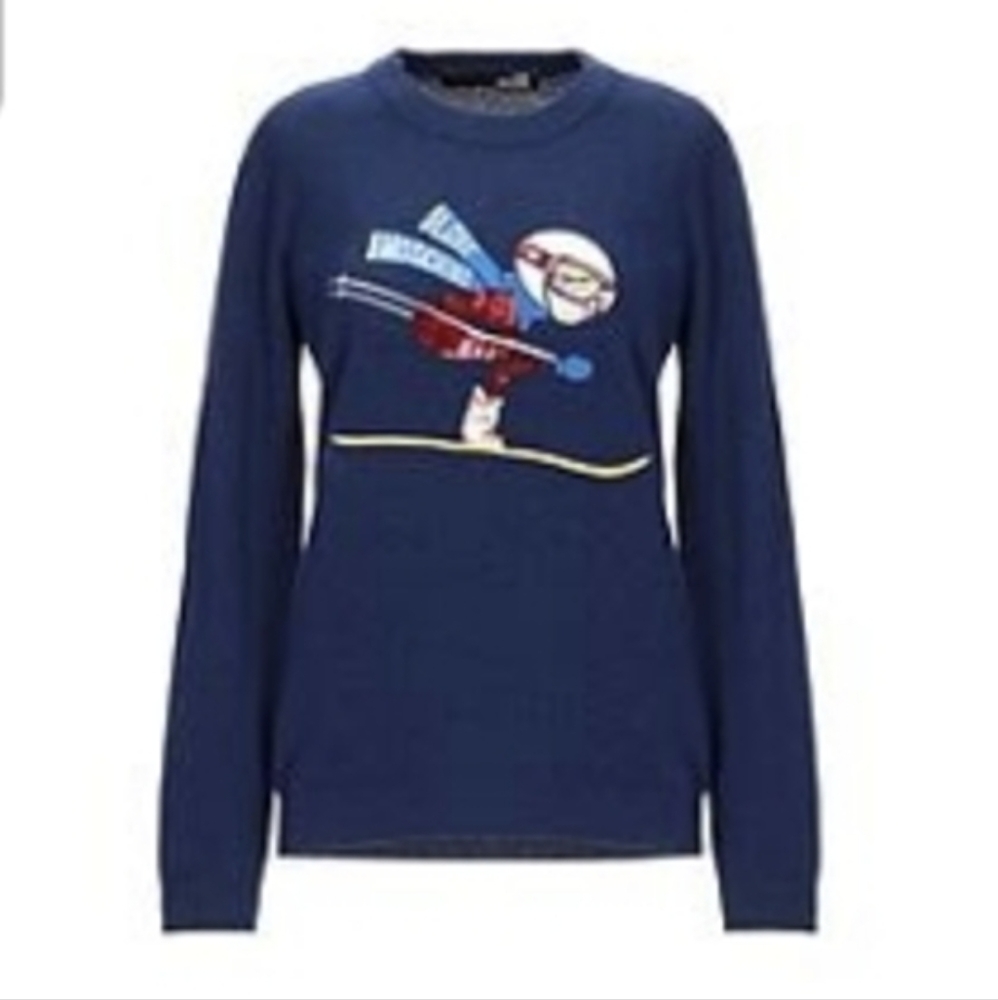 MOSCHINO - Navy Ski Sweater